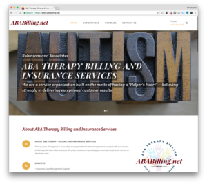 Web Design: ABA Therapy Billing and Insurance Services